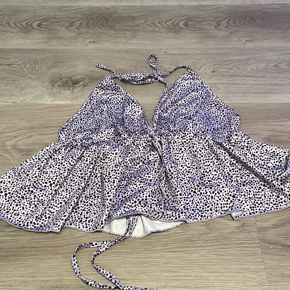 tie neck shein top